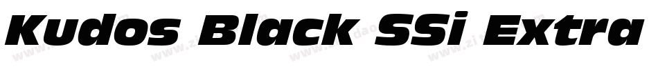 Kudos Black SSi Extra Bold Italic字体转换
